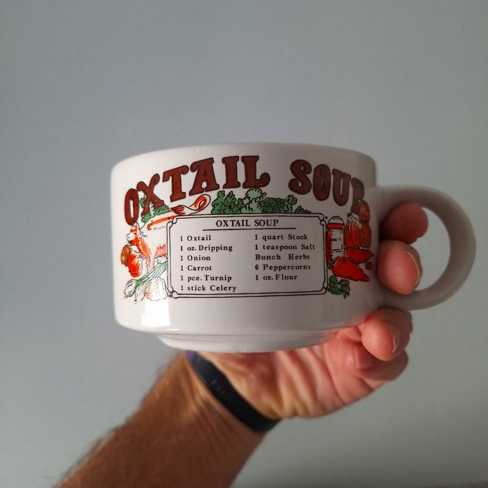 Vintage Oxtail Soup Mug Oversized